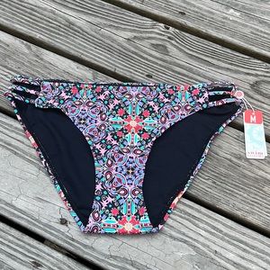 Swim Systems Palace Triple Threat Bikini Bottom,Medium,NWT